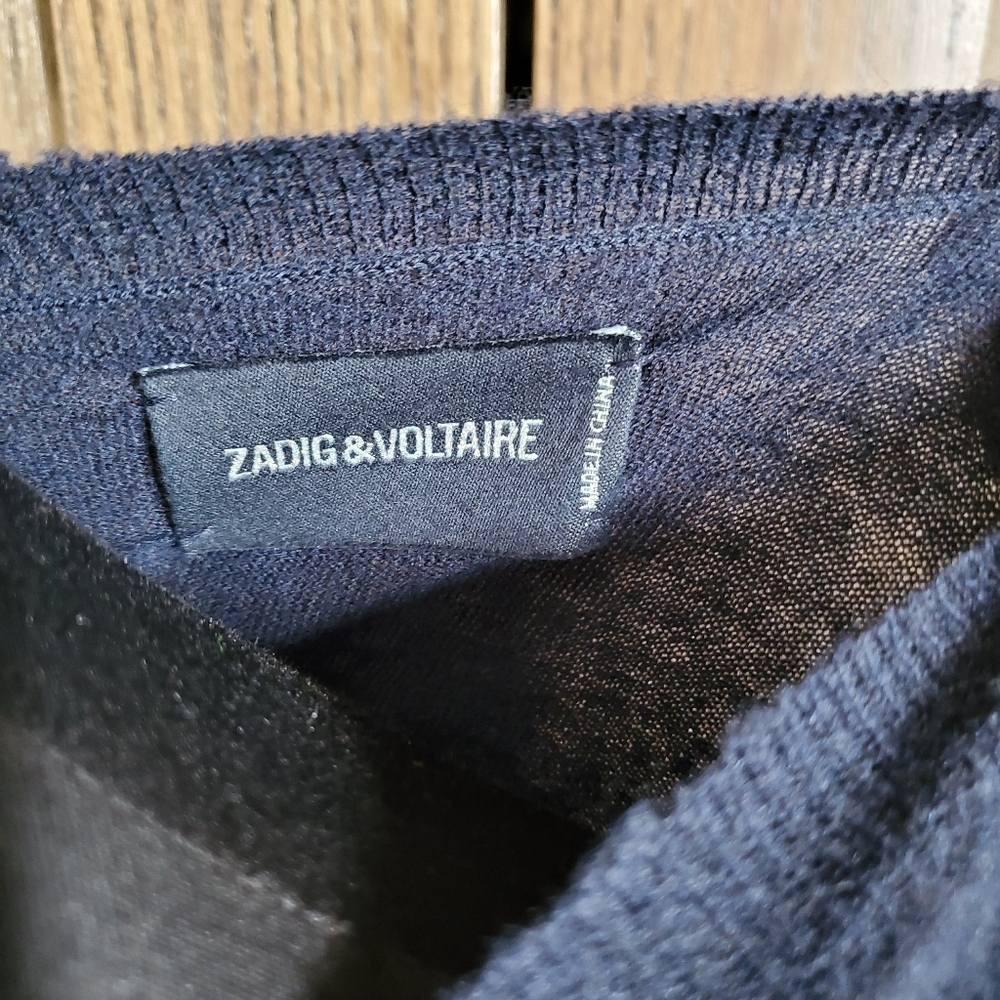 LAST CHANCE Zadig Voltaire Cashmere Embellished Sweater - Picture 3 of 4